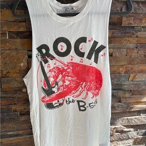 Let Luv Soft White Tank Top